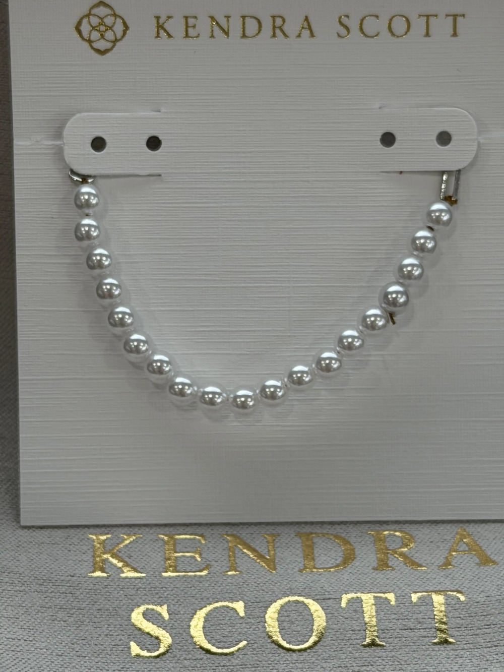 Kendra Scott white pearl bracelet